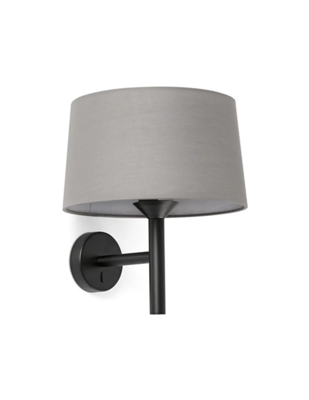 Aplique de pared Windsor - Faro - Pantalla gris, luz ambiental