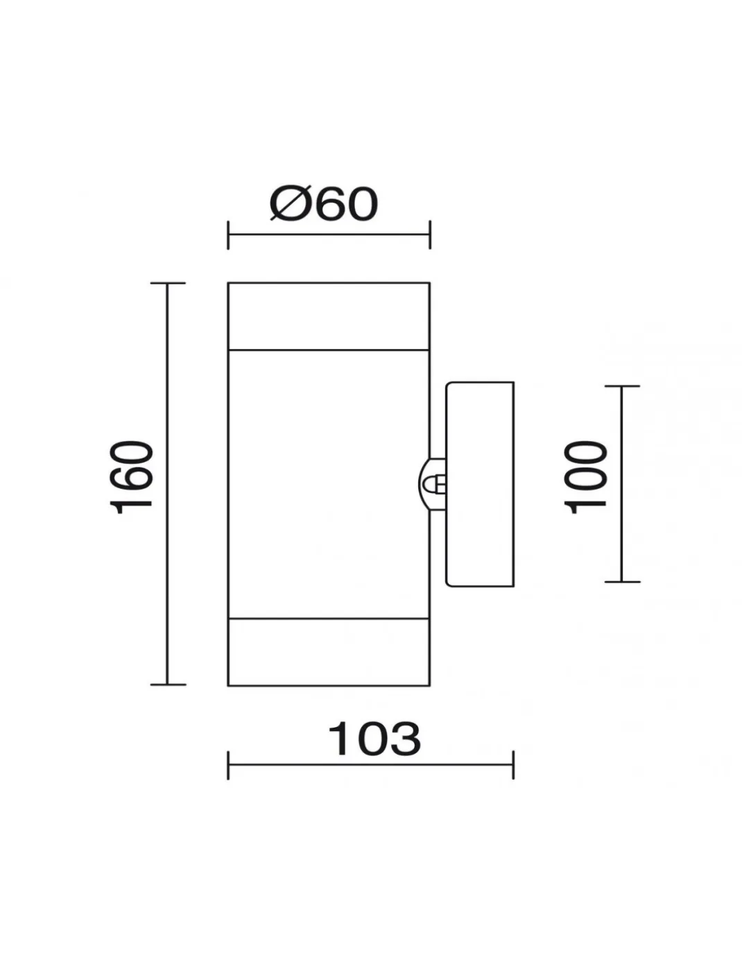 Aplique de pared y techo exterior Stan - Novolux Lighting
