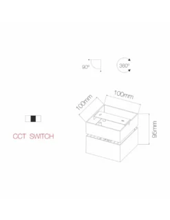 Aplique de pared y techo Rubyc 14W - Beneito & Faure