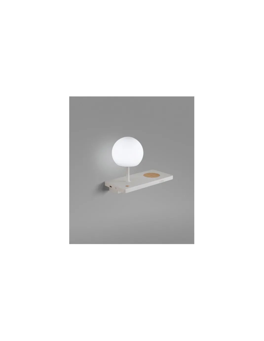 Aplique der. LED SMD con cargador de móvil, USB y regulador de intensidad - Niko - Faro