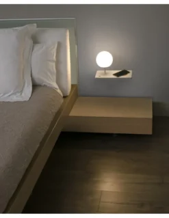 Aplique der. LED SMD con cargador de móvil, USB y regulador de intensidad - Niko - Faro