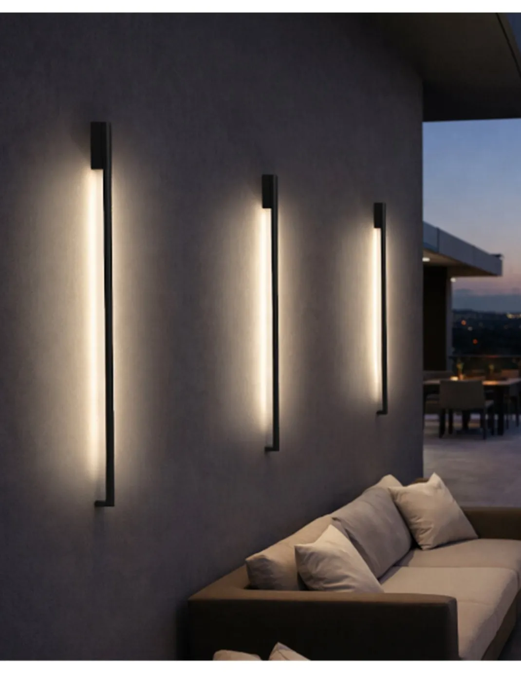 Aplique exterior Solid Outdoor W - B.lux - Diseño arquitectónico con luz indirecta para exterior