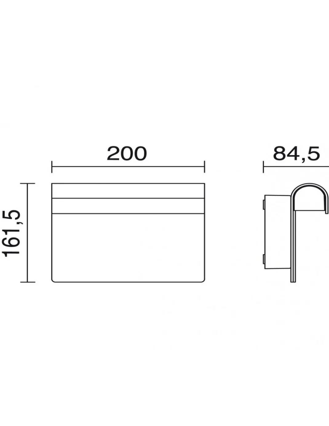 Aplique Number - Dopo - Novolux Lighting - Lámpara de pared de exterior con letrero personalizable