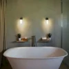 Aplique para baño de bronce LED IP44 – Brume – Faro