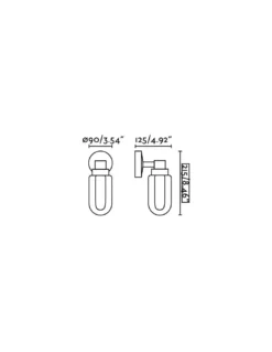 Aplique para baño de bronce LED IP44 – Brume – Faro