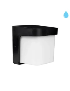 Aplique pared de exterior 901 - Conalux - Diseño cúbico en blanco y negro