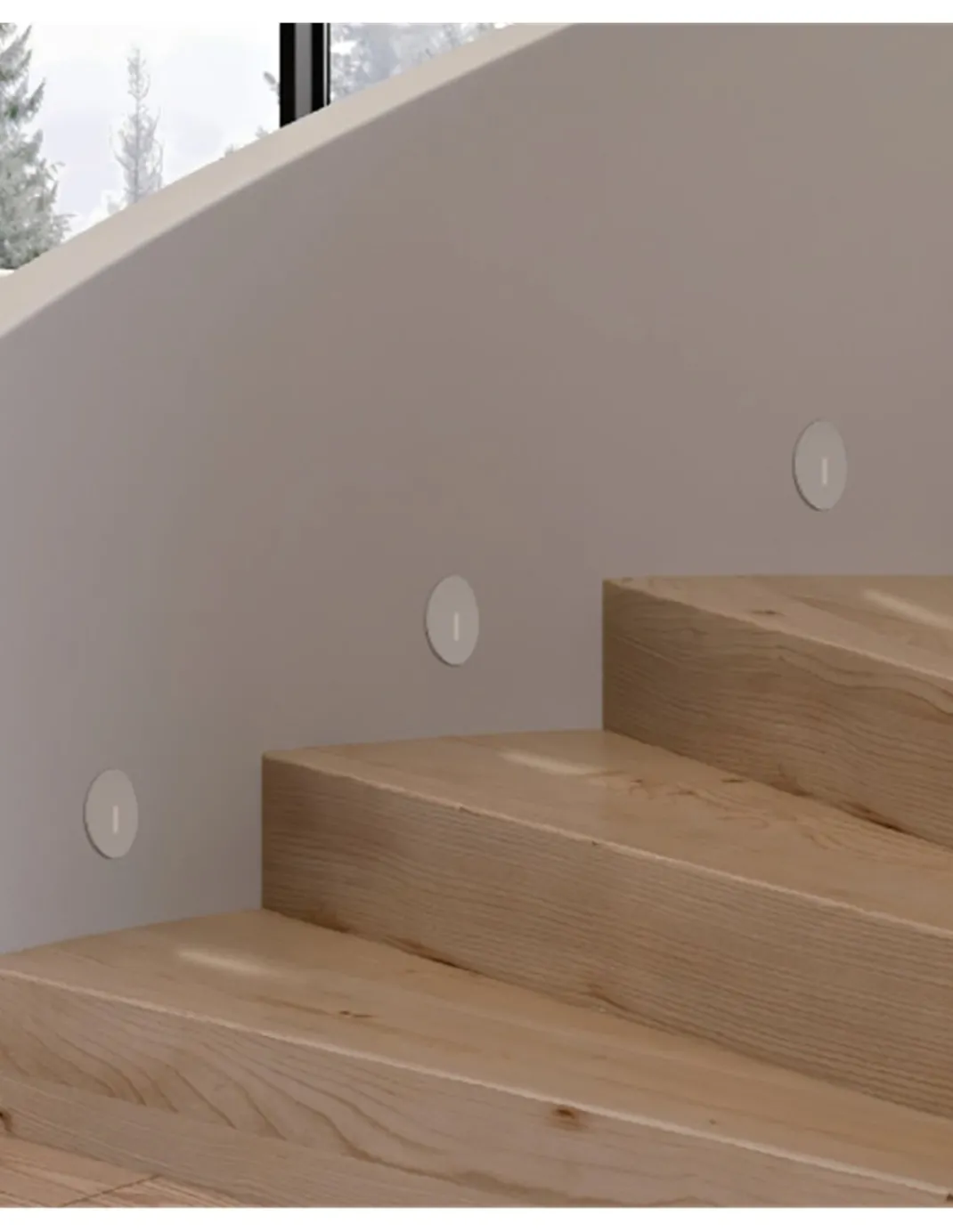 Bañador de pared empotrable Sotavento - Mantra - Luz LED para escaleras