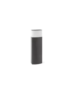Baliza Datna - Faro - Lámpara de exterior sobremuro LED, gris oscuro