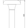 Baliza de exterior Arena - Iberlamp - Lámpara de aluminio antracita