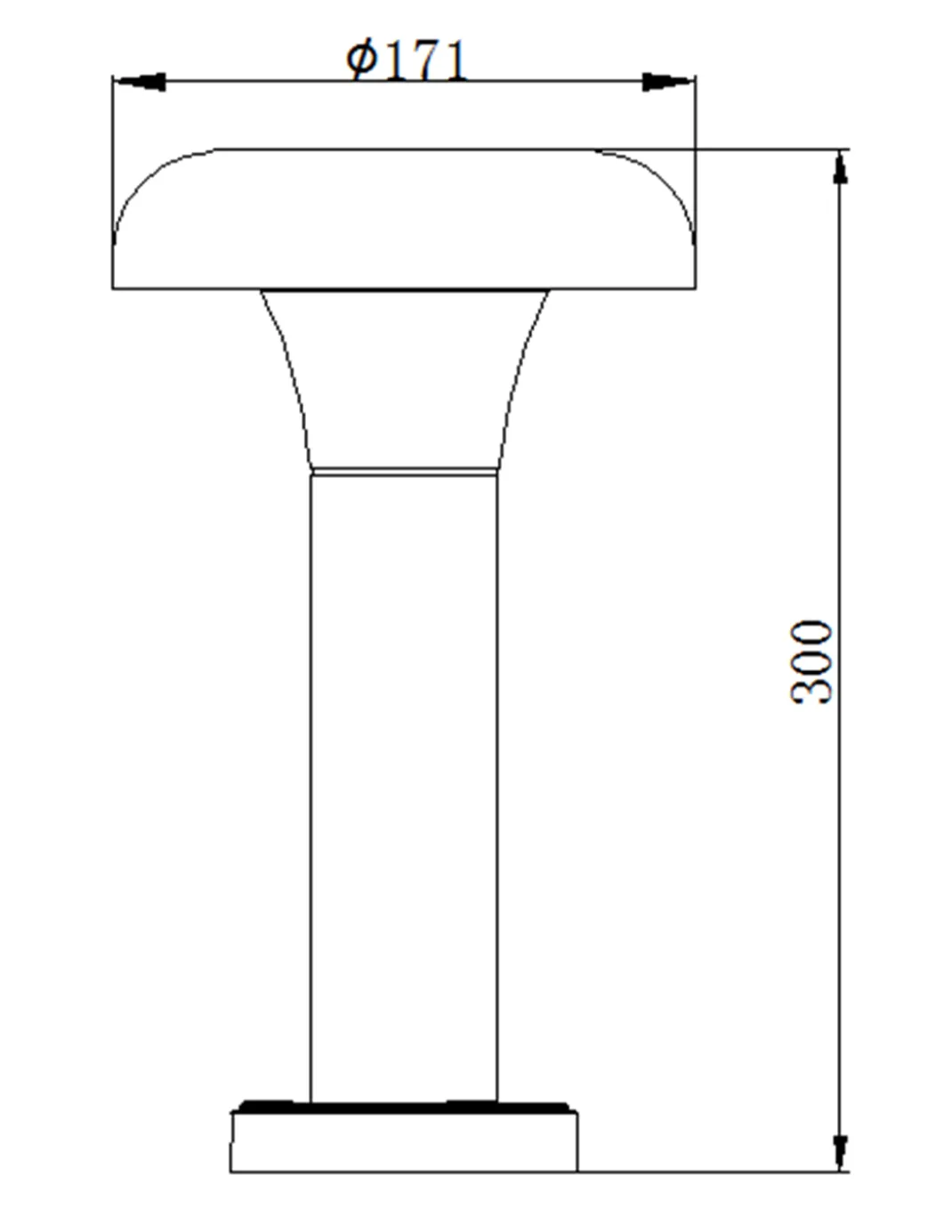 Baliza de exterior Arena - Iberlamp - Lámpara de aluminio antracita