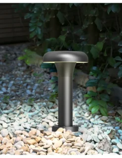 Baliza de exterior Arena - Iberlamp - Lámpara de aluminio antracita