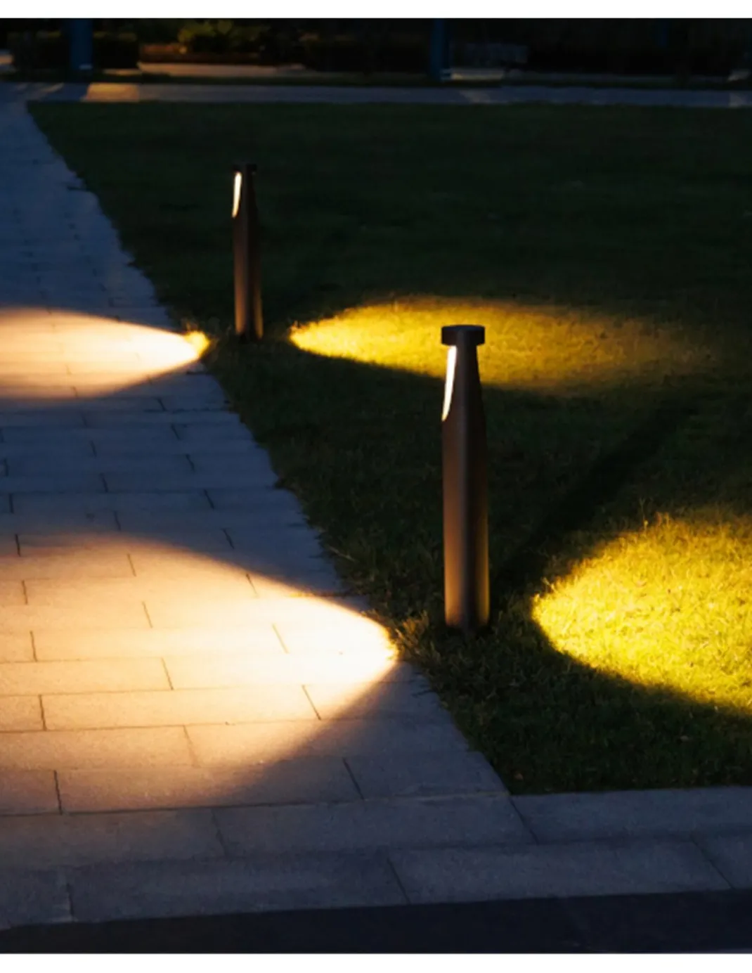 Baliza de exterior Bot - Iberlamp - Diseño antracita, altura: 82 cm