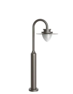 Baliza de exterior Calais - Iberlamp - Lámpara marrón LED
