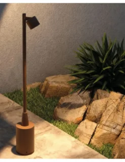 Baliza de exterior Fint - FORLIGHT - Proyector de exterior orientable, 50 cm