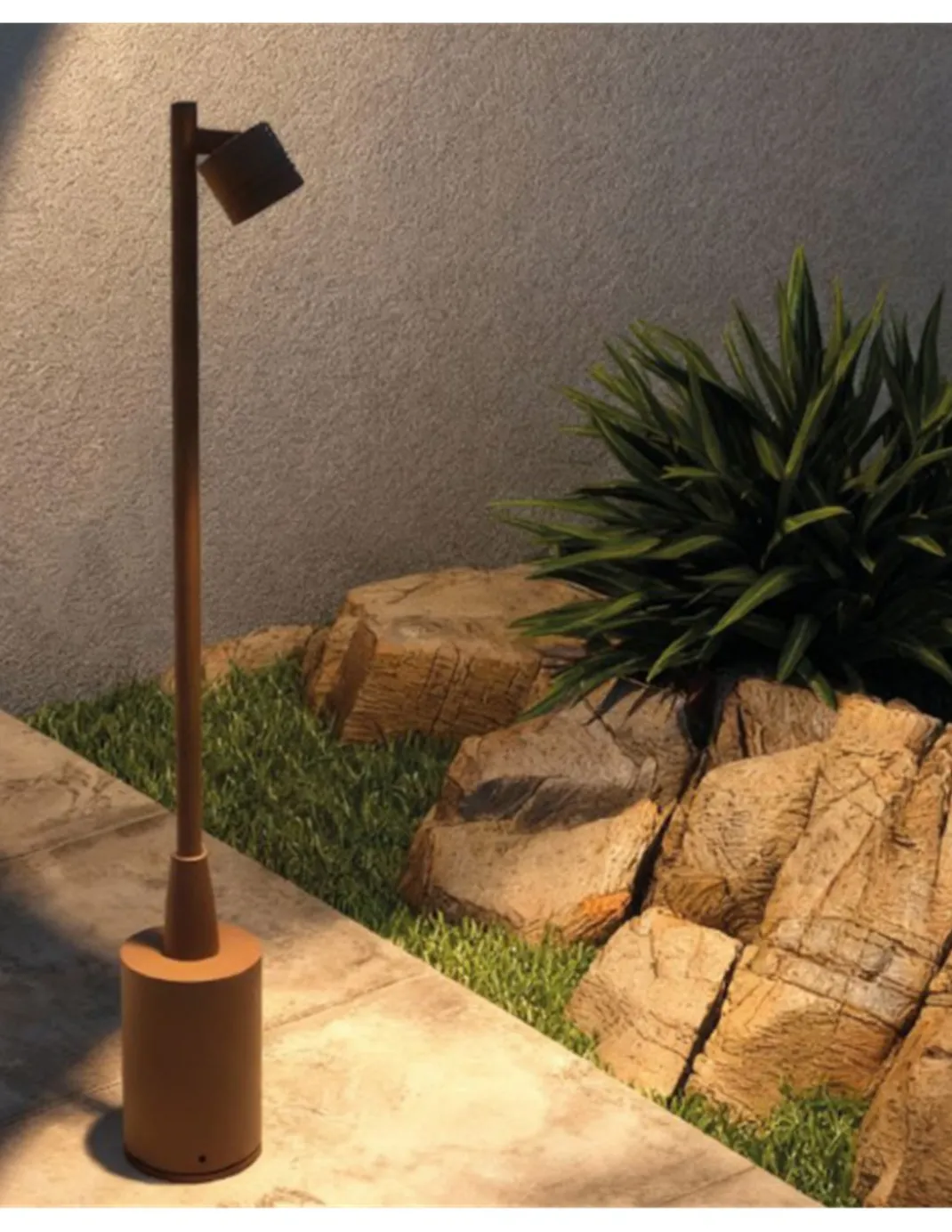 Baliza de exterior Fint - FORLIGHT - Proyector de exterior orientable, 50 cm