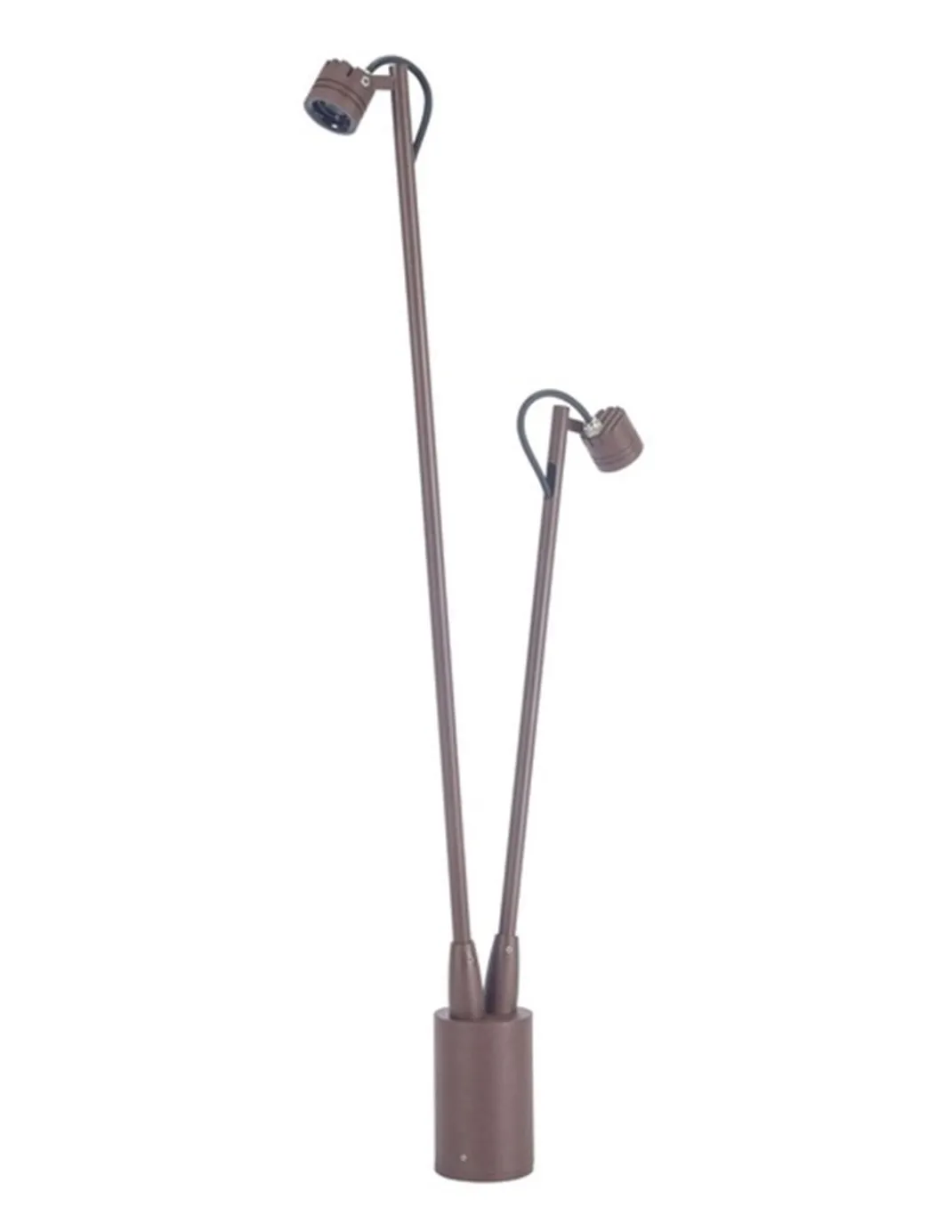 Baliza de exterior Fint - FORLIGHT - Lámpara con dos luces orientables, 70 cm