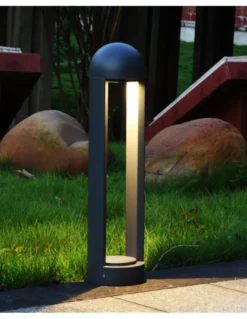 Baliza de exterior Gate - Iberlamp - Lámpara antracita, 60 cm