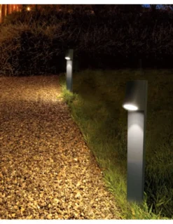 Baliza de exterior Helio - Iberlamp - Lámpara LED antracita, altura: 78 cm