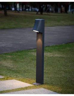 Baliza de exterior Helio - Iberlamp - Lámpara LED antracita, altura: 78 cm
