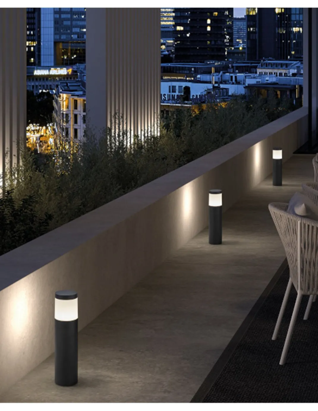 Baliza de exterior Ikona - Novolux Lighting - Lámpara de exterior negra