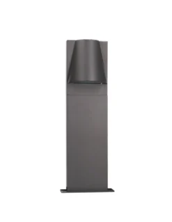 Baliza de exterior Kala – FORLIGHT – Lámpara de aluminio antracita en 2 medidas: 50 cm - 90 cm, GU10 IP44