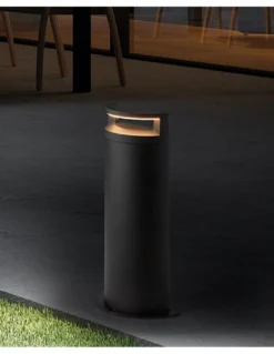 Baliza de exterior Loop - Novolux Lighting - Lámpara negra en 2 tamaños