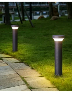 Baliza de exterior Lyon - Iberlamp - Lámpara de exterior (IP65), antracita