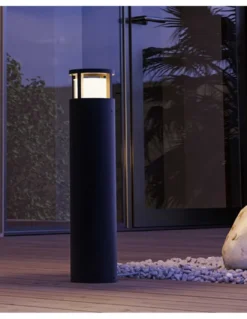 Baliza de exterior One- FORLIGHT - Lámpara negra LED, 50 cm