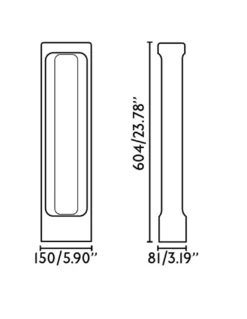 Baliza de exterior Totem – Faro – Lámpara de cemento gris