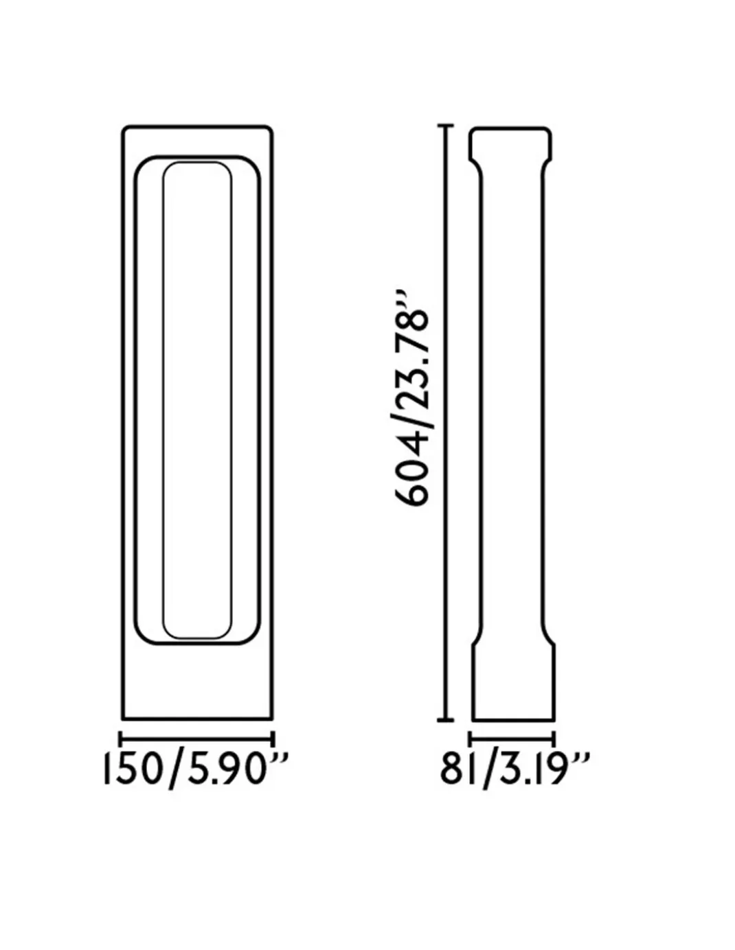 Baliza de exterior Totem – Faro – Lámpara de cemento gris