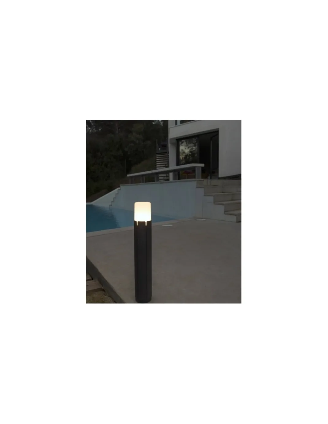 Baliza de exterior Tram - Faro - LED IP65, en gris oscuro