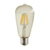 Bombilla E27 7W Pebetero ST64 - ALG - Bombilla LED con filamento decorativo, estilo vintage