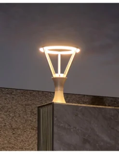 Cabezal farola Atenea - Iberlamp - Diseño moderno en antracita, LED 48W