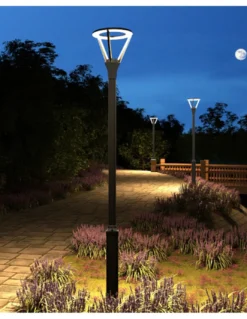 Cabezal farola Atenea - Iberlamp - Diseño moderno en antracita, LED 48W