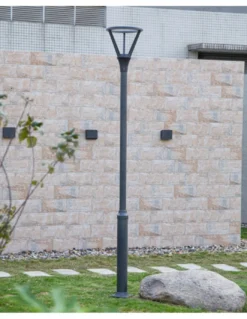 Cabezal farola Atenea - Iberlamp - Diseño moderno en antracita, LED 48W