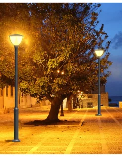 Cabezal farola de exterior Inka - Iberlamp - Lámpara antracita