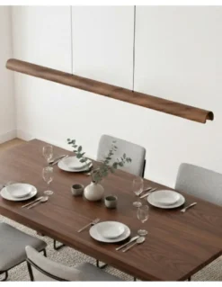 Colgante de techo Alma - ACB - Lámpara lineal moderna de madera