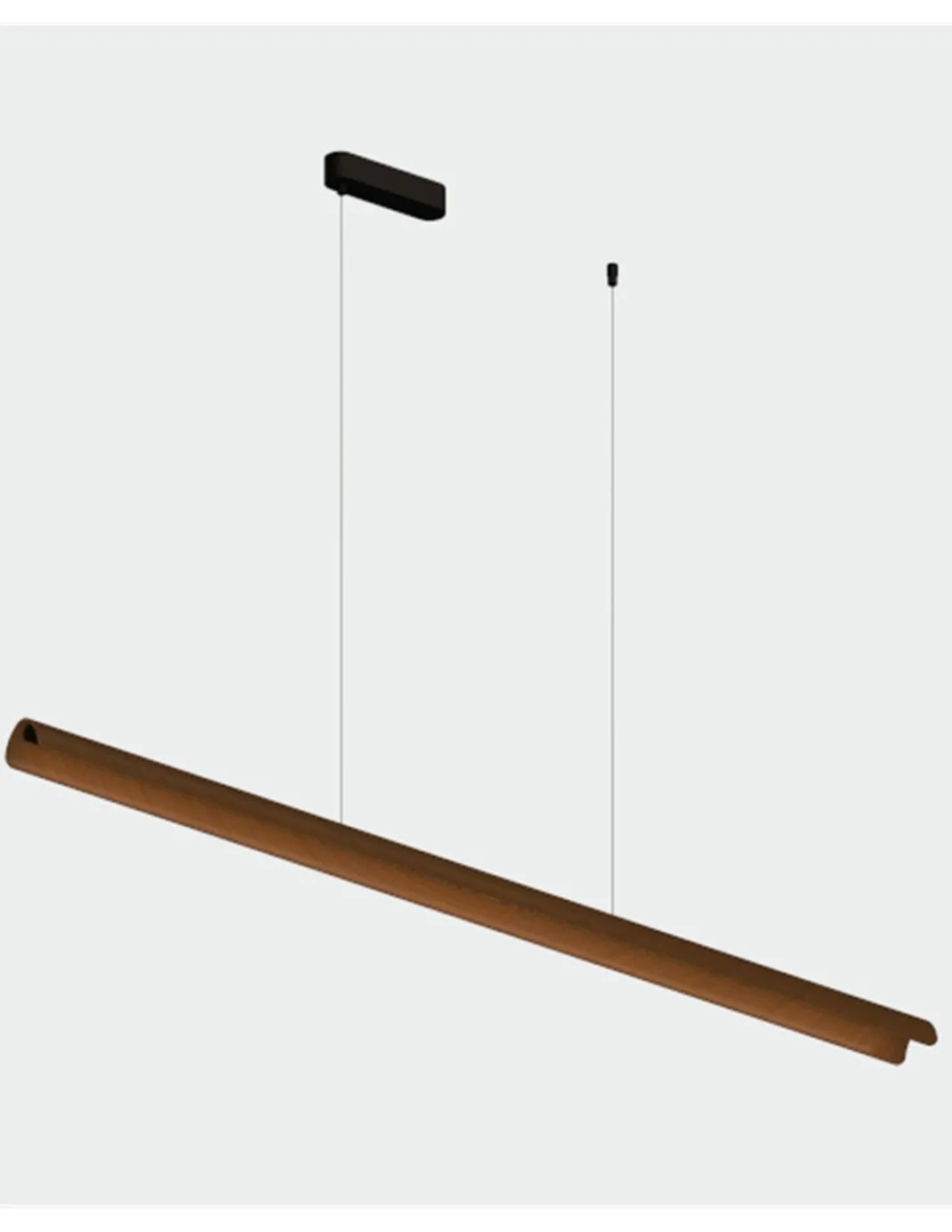 Colgante de techo Alma - ACB - Lámpara lineal moderna de madera