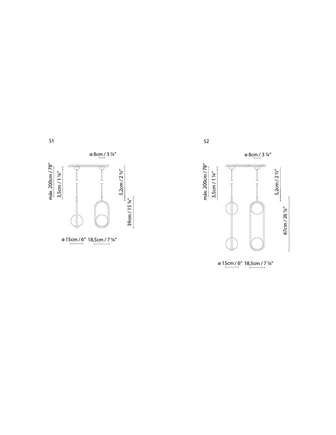 Colgante de techo C Ball - Blux