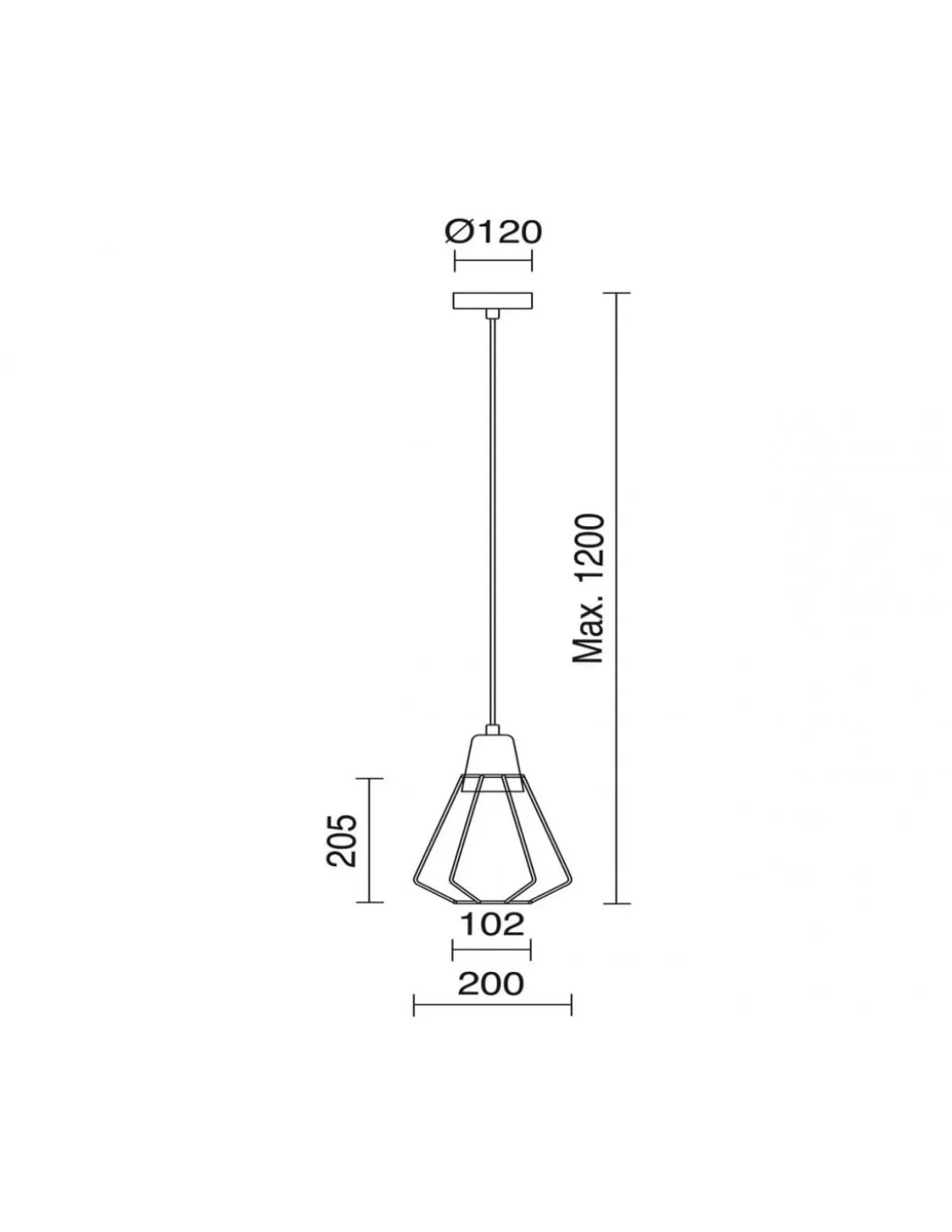 Colgante de techo Elga - Exo - Novolux Lighting - Lámpara tipo jaula