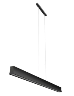 Colgante de techo Hanok – Mantra – Lámpara LED de oficina para espacios grandes, blanco+negro, 110º