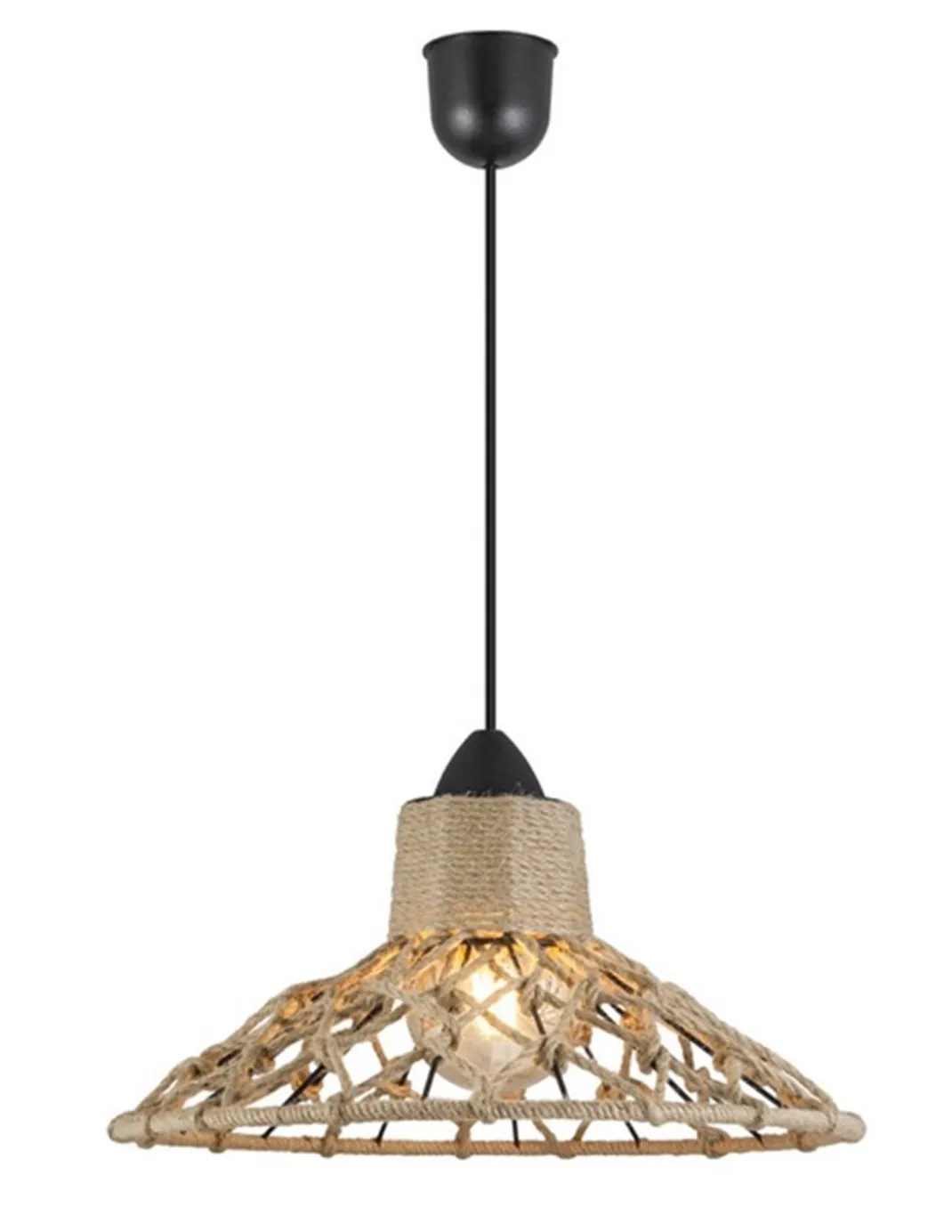 Colgante de techo Korfu - AJP - Lámpara boho chic de cuerda natural