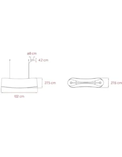 Colgante de techo New Wave - LZF - Lámpara de diseño de madera