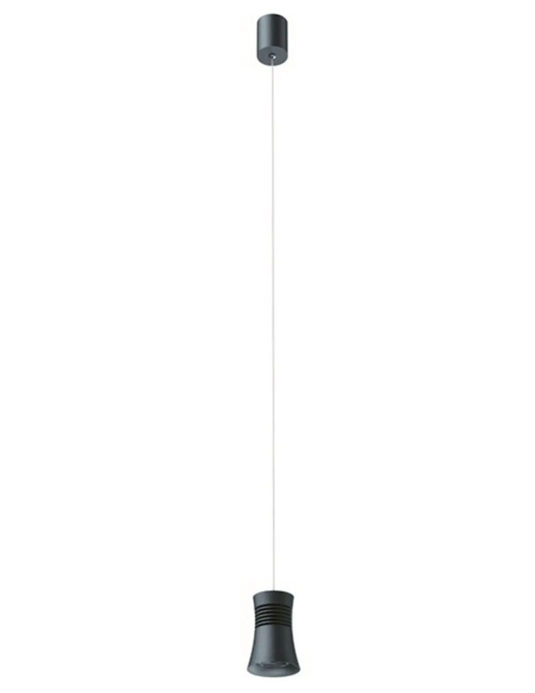 Colgante de techo Pagoda – Mantra – Lámpara colgante blanca-negra, LED 3000K-4000K