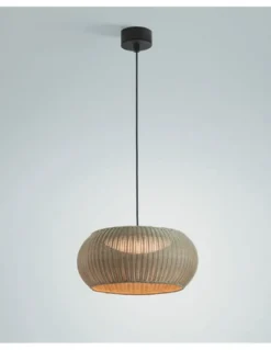 Colgante de techo Perris – Bover – Lámpara de exterior, Pantalla de fibra sintética, Diámetro: 47 cm