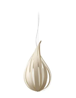 Colgante de techo Raindrop - LZF - Lámpara artesanal de madera, diseño natural