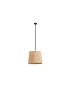 Colgante de techo Thais - Novolux Lighting - Lámpara boho chic con pantalla de mimbre