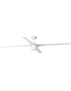 des-Ventilador de techo con luz Attos - Faro - Ventilador XXL blanco, para estancias grandes