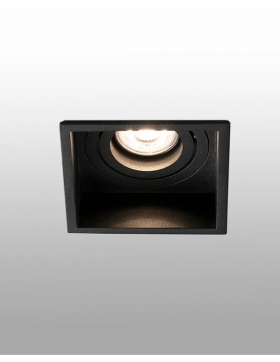 Downlight de techo empotrable Hyde – Faro – Lámpara cuadrada, GU10, 8.9 cm
