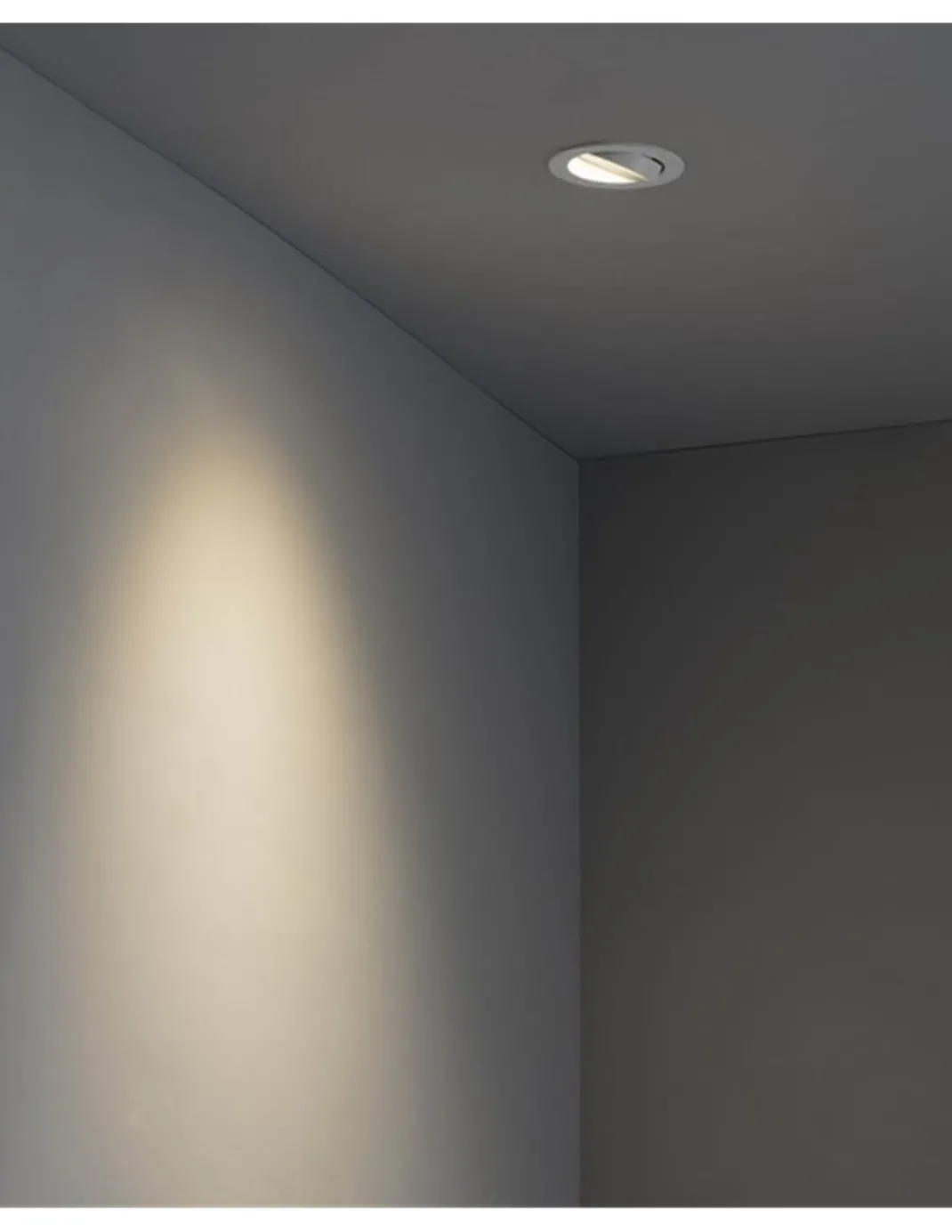 Downlight de techo redondo Argón – Faro – Lámpara empotrable GU10, Ø 11.4 cm